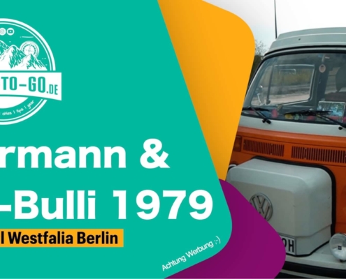 Hermann mit seinem T2-Bulli 1979