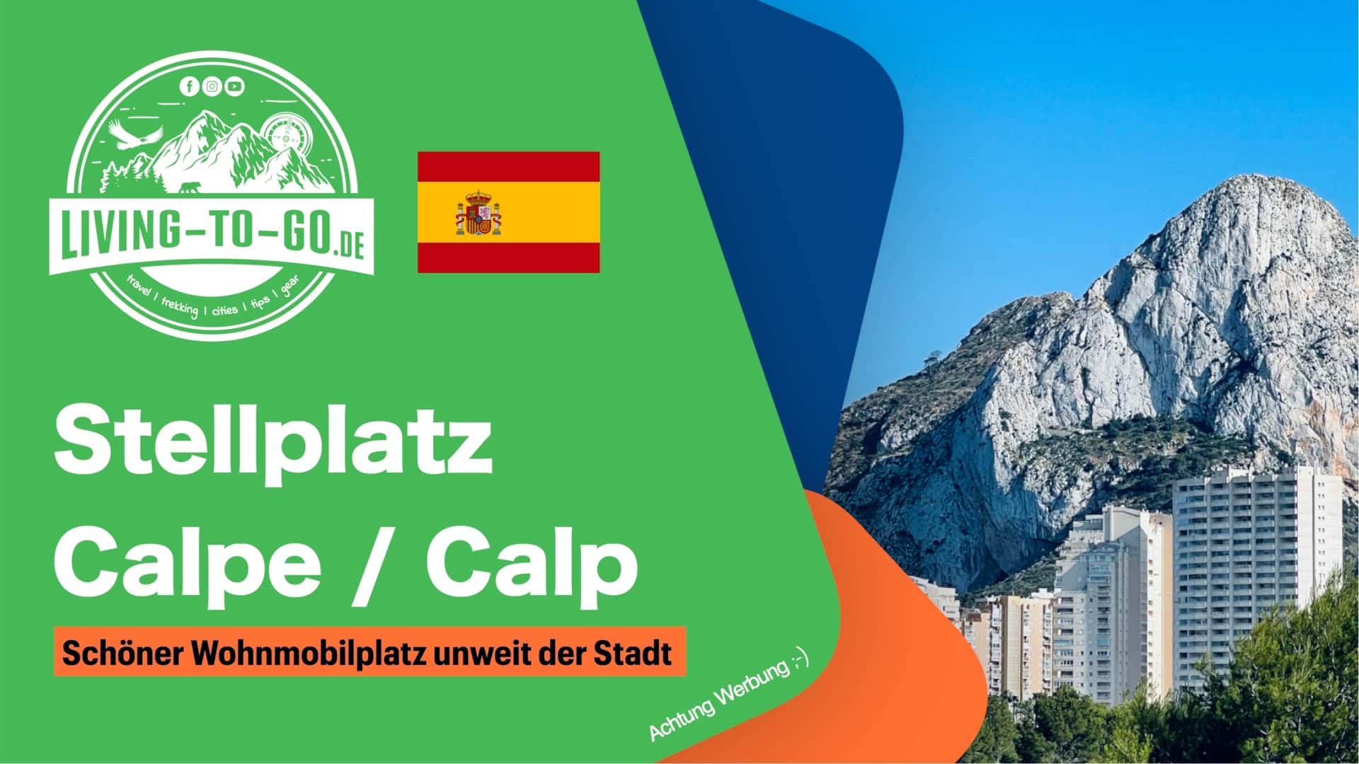 Stellplatz Calpe Alicante Spanien