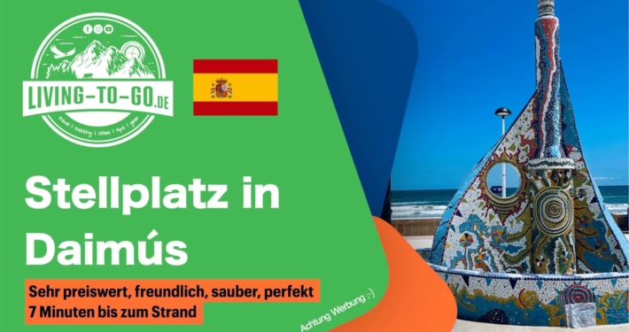 Wohnmobilstellplatz Daimús Spanien