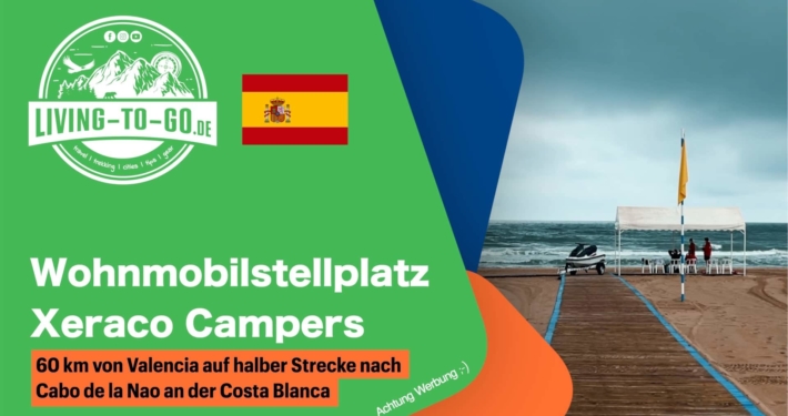 Wohnmobilstellplatz Xeraco Campers Spanien