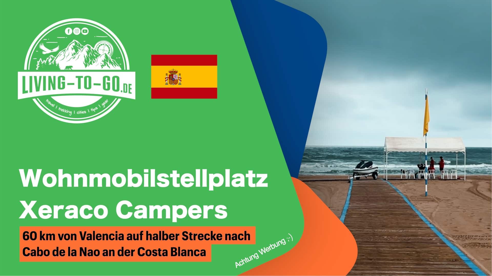 Wohnmobilstellplatz Xeraco Campers Spanien