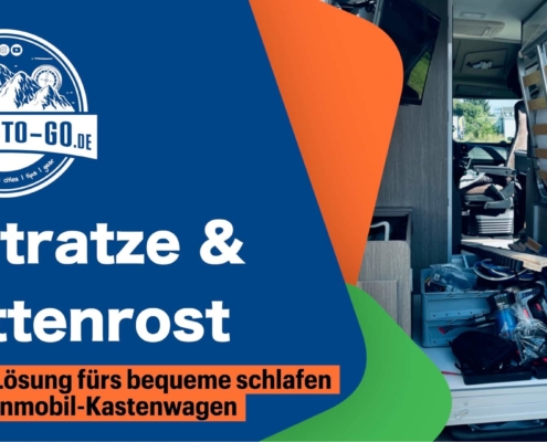 Matratze und Lattenrost im Wohnmobil Kastenwagen