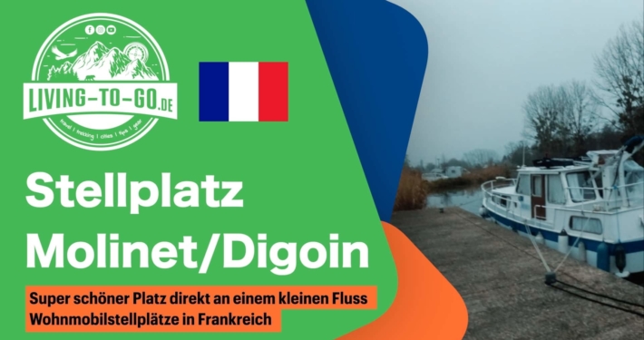 Stellplatz Molinet bei Digoin in Frankreich