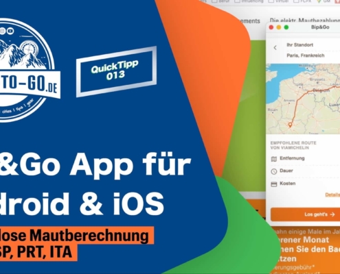 Bip&Go App kostenlose Mautberechnung