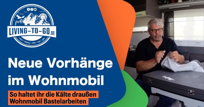 Vorhänge im Wohnmobil Fahrerhaus