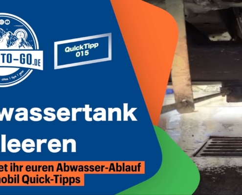 Wohnmobil Abwassertank entleeren