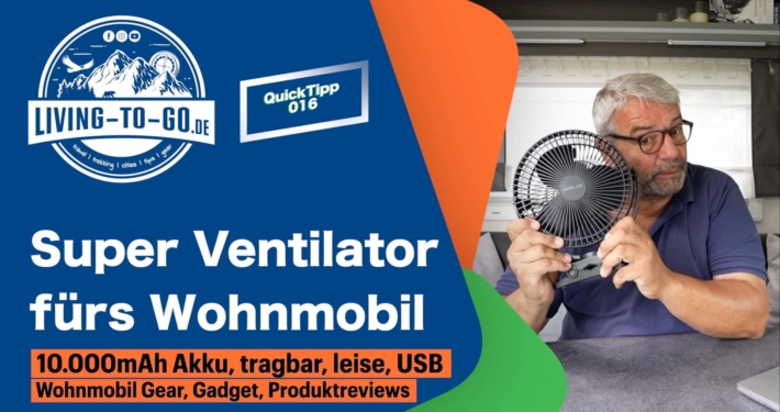 Ventilator 10000mAh fürs Wohnmobil