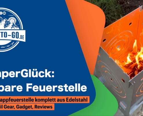 Camper Glück mobile und faltbare Feuerstelle