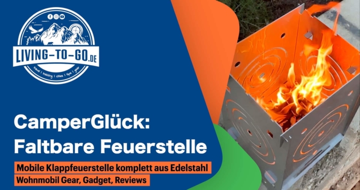 Camper Glück mobile und faltbare Feuerstelle