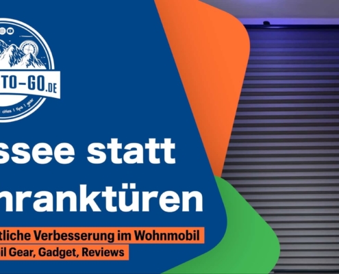 Plisse statt Schranktüren im Wohnmobil