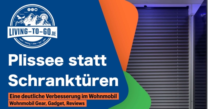 Plisse statt Schranktüren im Wohnmobil