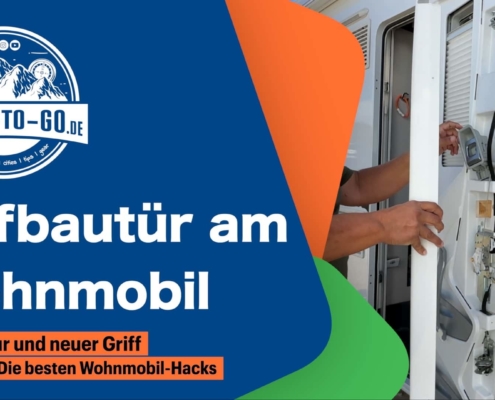 Aufbautür am Wohnmobil