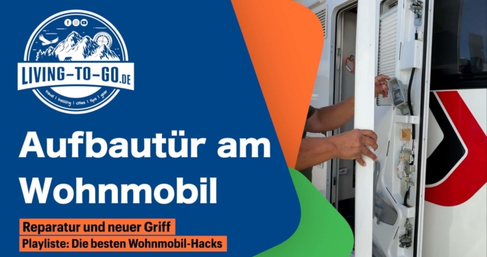 Aufbautür am Wohnmobil