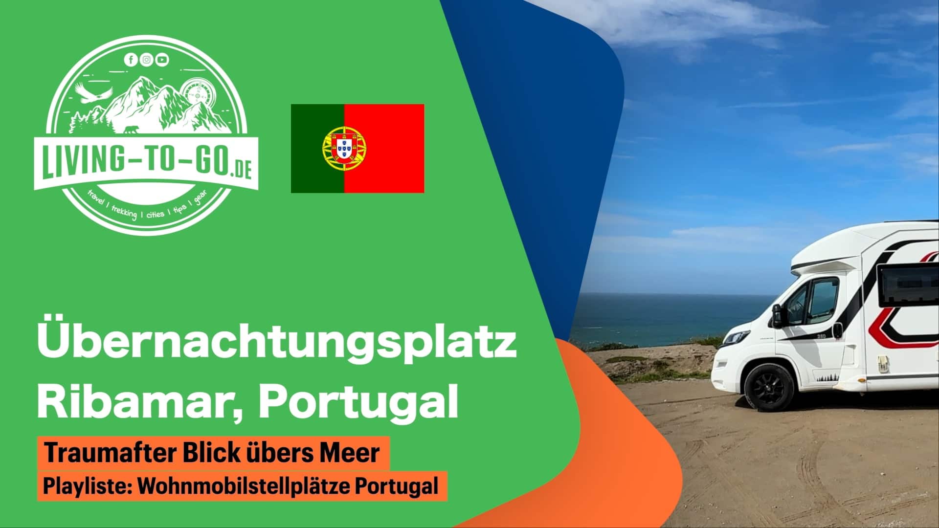 Übernachtungsplatz Ribamar, Portugal