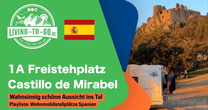 Wohnmobilstellplatz Burg Mirabel Spanien