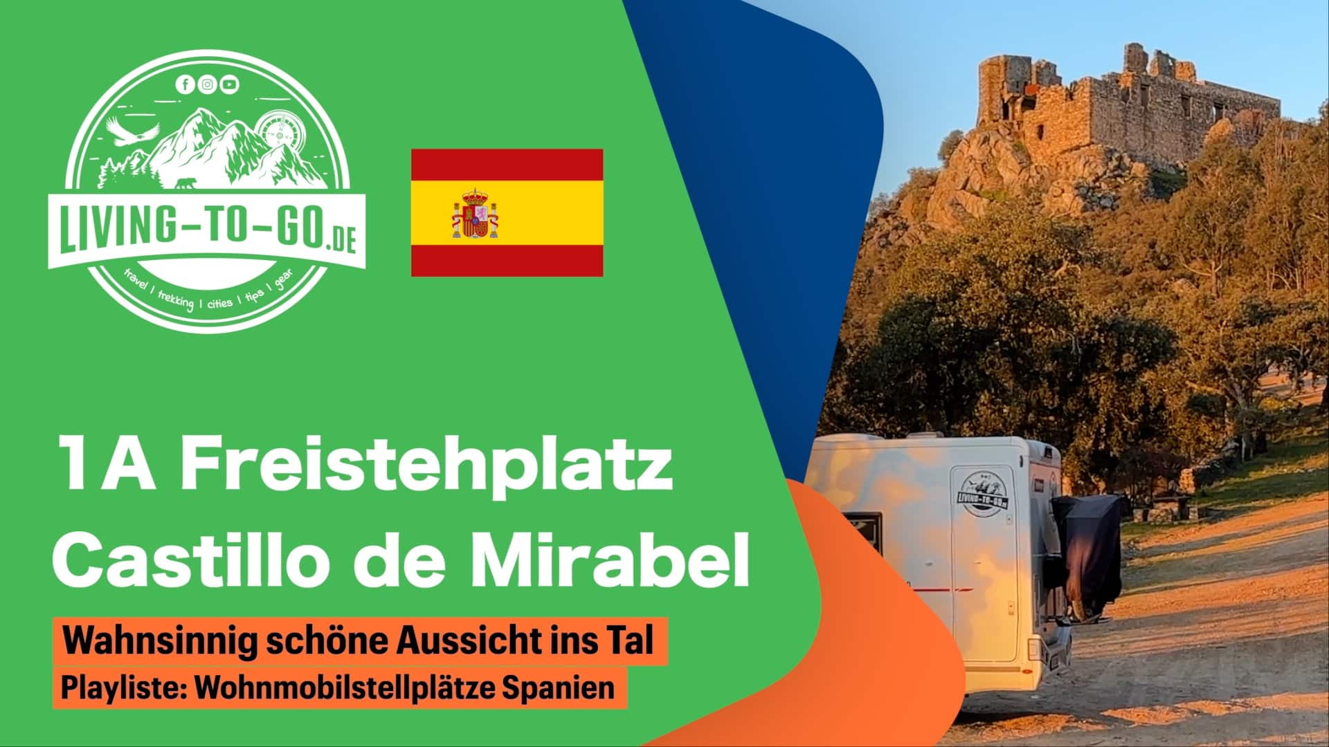 Wohnmobilstellplatz Burg Mirabel Spanien