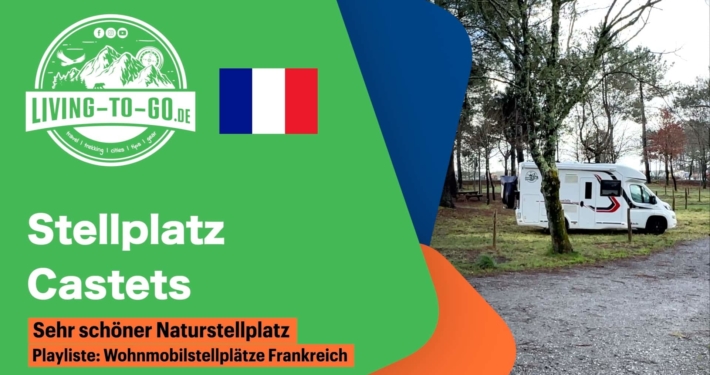 Wohnmobilstellplatz Castets Frankreich