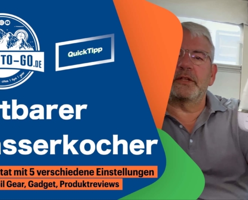 Faltbarer Wasserkocher für das Wohnmobil