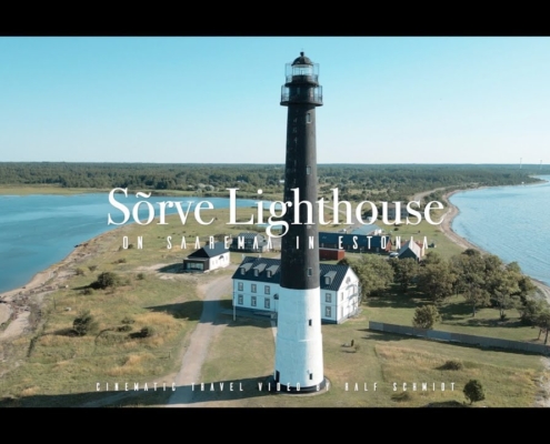 Sõrve Lighthouse on Saaremaa, Estonia