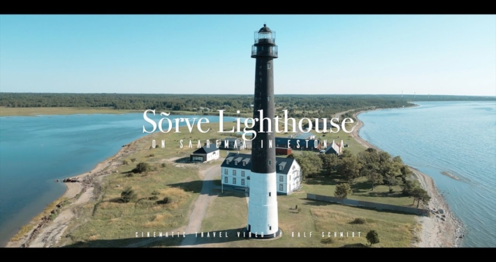 Sõrve Lighthouse on Saaremaa, Estonia